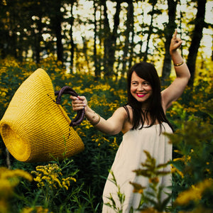 
                  
                    Tote Shopping Basket - Yellow
                  
                