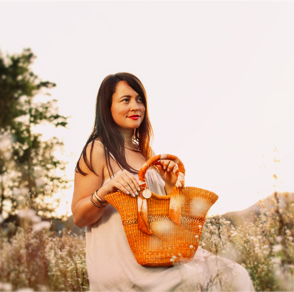 Women's Boho Purse | Handwoven Straw Bag | Tunteya
