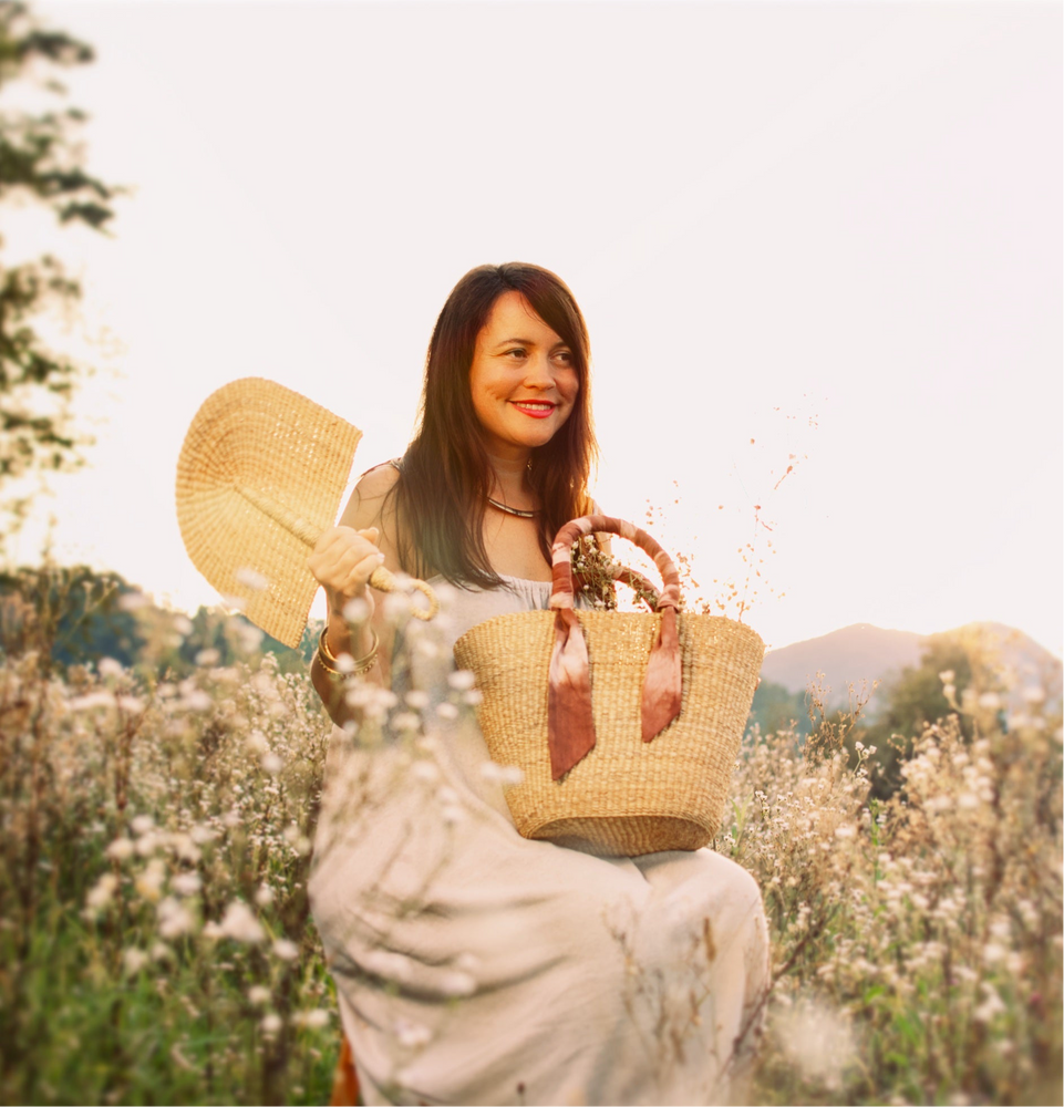 Boho Woven Purse | Handwoven Straw Handbag | Tunteya