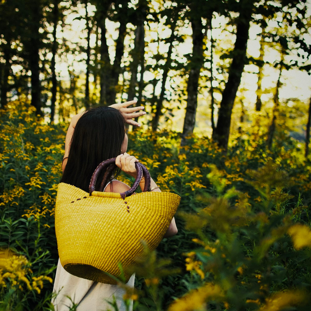 
                  
                    Tote Shopping Basket - Yellow
                  
                