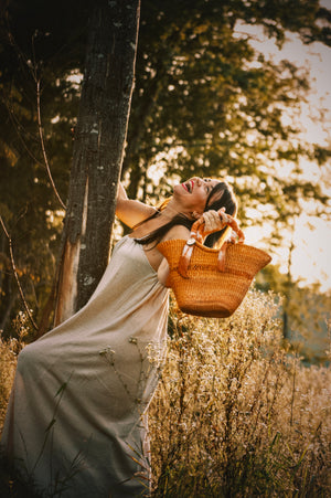 
                  
                    Women's Boho Purse | Handwoven Straw Bag | Tunteya
                  
                