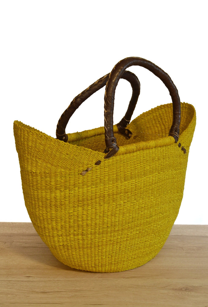 Tote Shopping Basket - Yellow
