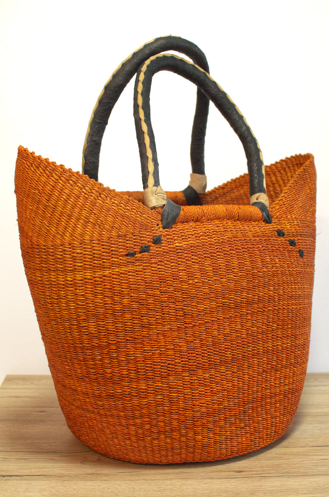 Tote Shopping Basket - Rust
