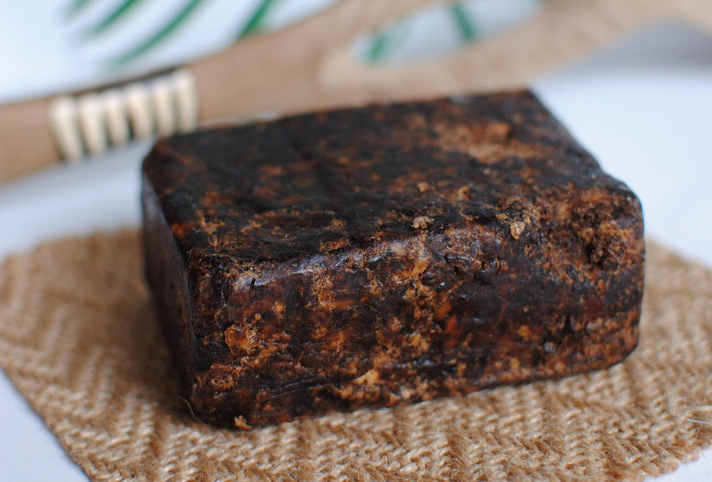 african black soap in a bar